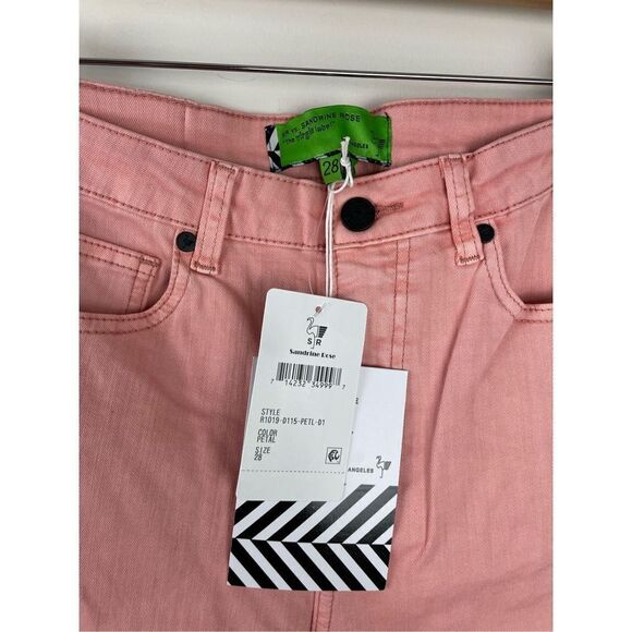 NWT Sandrine Rose High Waisted Palm Tree Embroidered Skinny Jeans - Picture 7 of 16